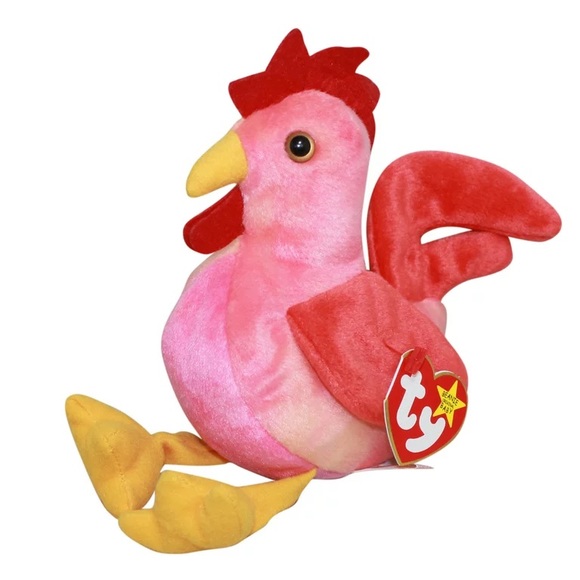 Ty Other - Teenie Beanie Baby Strut the Rooster McDonalds Ty Beanie Baby